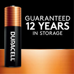 Duracell AAA battery label and texture detail showing quality manufacturing benefit