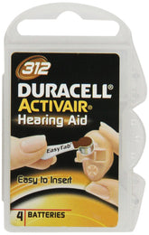 Duracell Activair front packaging showing 40 batteries and clear labeling, reliable supply