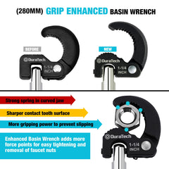DURATECH jaw close-up showing teeth for superior grip and reduced slipping