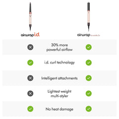 Dyson Airwrap i.d. handle controls with buttons for personalized heat and airflow