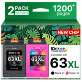E-Z Ink front packaging showing 63XL combo pack and clear branding for easy choice