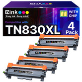 E-Z Ink front packaging showing 4-pack and model for easy identification