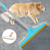 Eaersan long-handle rake front view showing entire tool and ergonomic grip for comfortable cleaning