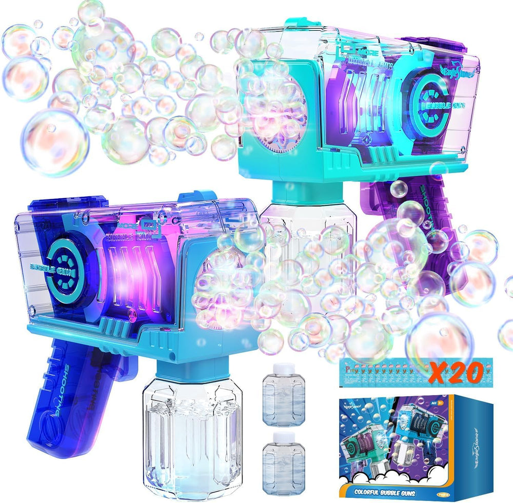 EagleStone bubble gun front view showing compact handheld design and easy trigger