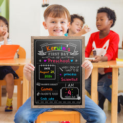 EAONE closeup of double-sided printed surface showing prompts and writing space