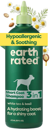 Earth Rated front packaging showing 16 oz bottle and calming label benefit