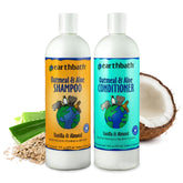 earthbath front packaging showing 16 oz set and calming benefits