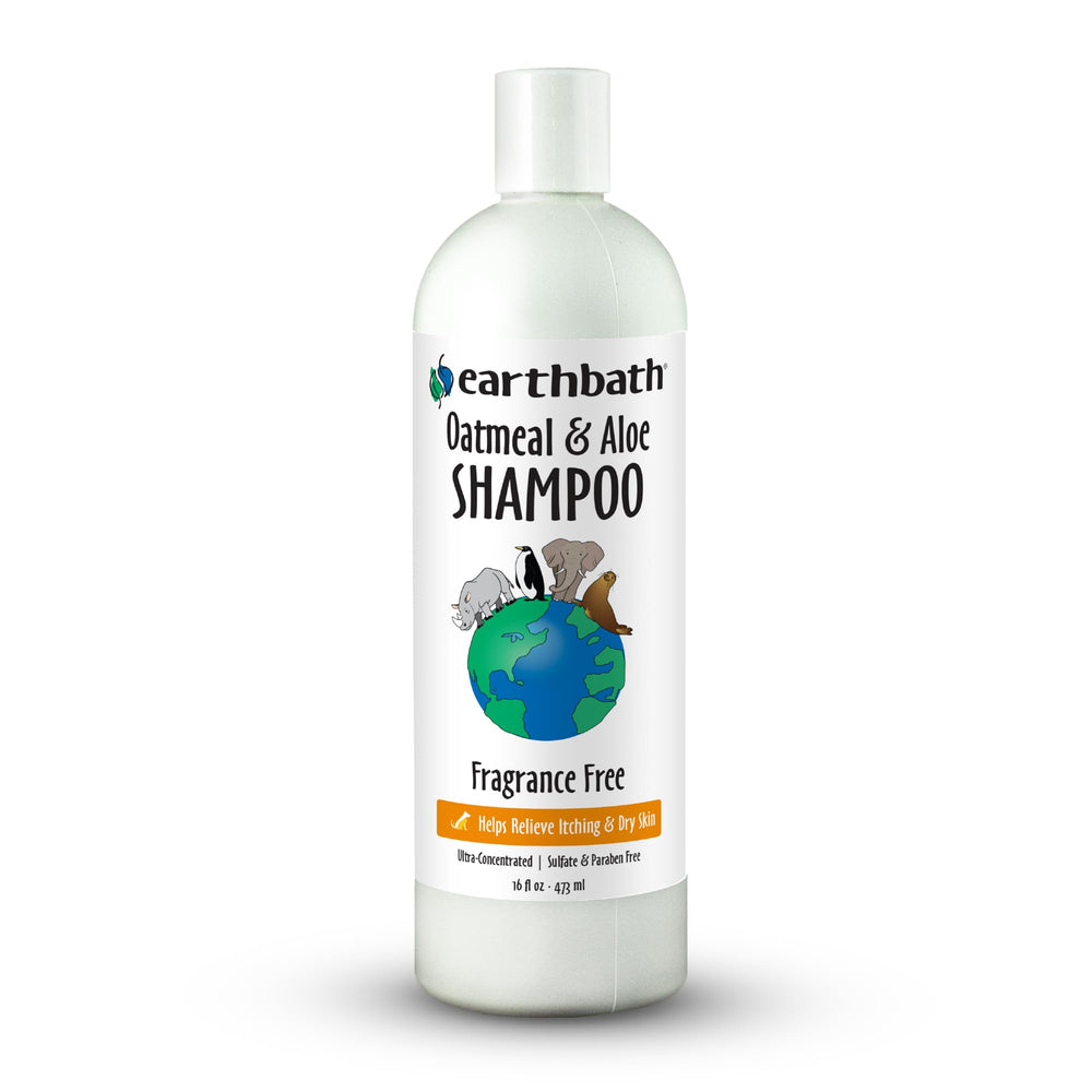 earthbath front label showing product name and benefits