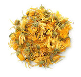 EarthWise Aromatics front packaging showing 1 lb organic calendula and benefits