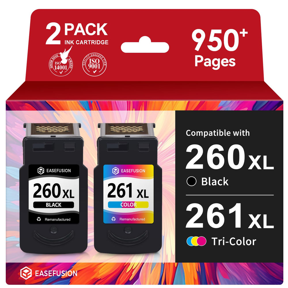 EaseFusion front packaging showing 260XL 261XL combo and benefits