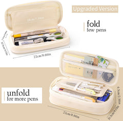 EASTHILL expanded pouch filled with pens demonstrating large storage benefit
