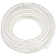 Eastrans front view coiled hose showing full 25ft length and durable braid benefit