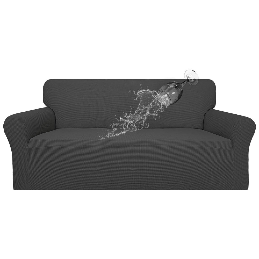 Easy-Going front view of 3-cushion cover showing full protection and clean look