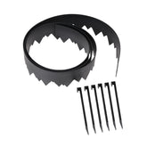 EasyFlex 20-foot coil of black recycled plastic edging showing compact packaging and easy transport