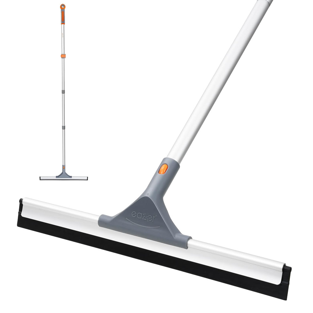 eazer front view showing full squeegee and pole, clear design and durability