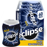 eclipse bottle front showing label and 60-piece count for easy identification and freshness