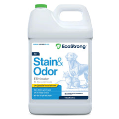 Eco Strong front 128 oz bottle showing full product and ready use benefit