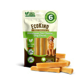 EcoKind front packaging showing six yak cheese chews and brand benefits