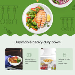 ECOLipak stacked bowls beside a hand for scale showing compact storage and portion size