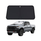 EcoNour front view showing full windshield coverage and UV protection benefit