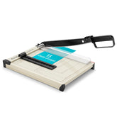 ecraft front view of 12 inch paper cutter shows stable base and precise scales
