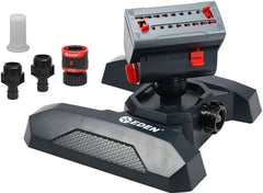 Eden front view showing compact sprinkler and broad coverage benefit