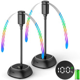 Edvision front view on table showing compact fan protecting food