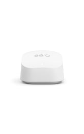 eero front view showing compact router design and reliable home Wi‑Fi
