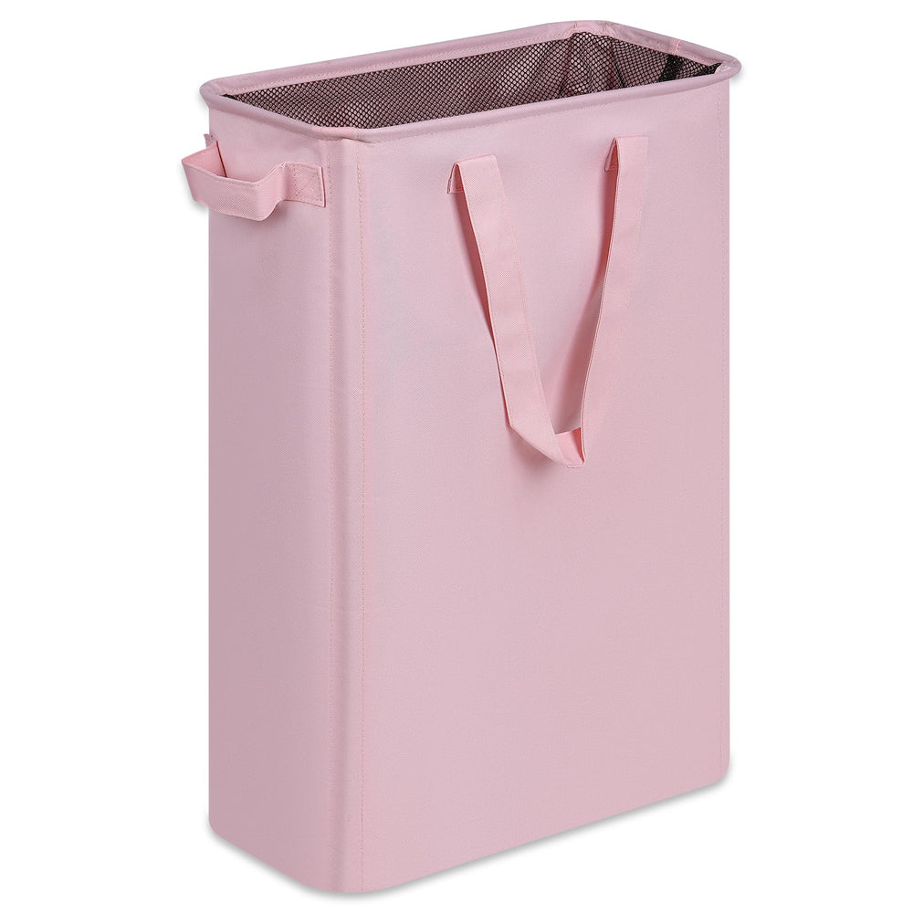 efluky front view slim laundry basket showing narrow profile and capacity