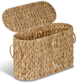 efluky front view of basket shows neat storage and organized bathroom benefit