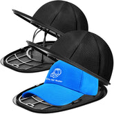 Eiito front view of two black hat washer cages showing compact storage benefit