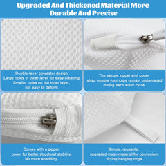 Eiito mesh bag zipper detail showing secure closure and protection