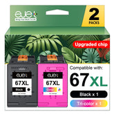 ejet front packaging showing 67XL combo, ensures dependable replacement