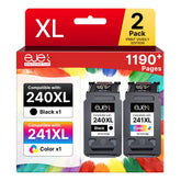 ejet front packaging showing PG-240XL CL-241XL combo offering clear compatibility