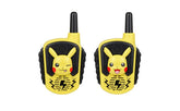 eKids Pikachu walkie talkies front view shows fun design and instant play benefit