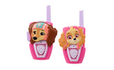 eKids front view of Skye and Liberty walkie talkies showing character designs and grip benefit