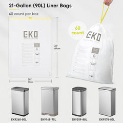EKO close-up of bag film texture highlighting extra-strong tear resistance