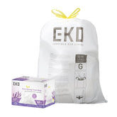 EKO front packaging view showing lavender scent and bag count for quick selection