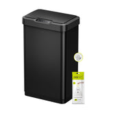 EKO Mirage-T front view showing matte black brushed stainless steel and sleek profile for modern kitchens