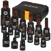 ELEAD front packaging showing complete 16-piece Torx socket kit benefit organized storage