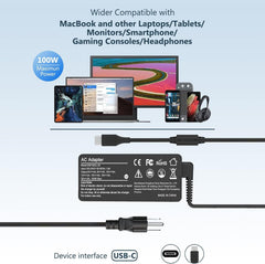 ELECBRAiN close-up of USB-C port and power label indicating PD support benefit