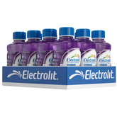 Electrolit grape front packaging showing bottle and label for quick recognition and portability