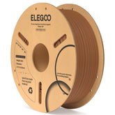 ELEGOO brown spool front view showing neat winding and easy loading benefit