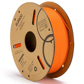 ELEGOO orange spool front view showing clean winding and glossy finish