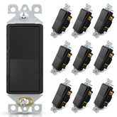 ELEGRP front view glossy black switch showing modern finish and clean lines, stylish upgrade
