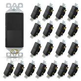 ELEGRP front view glossy black switch showing modern design and aesthetic benefit