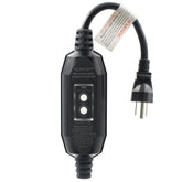 ELEGRP front view of the G1215CM plug showing compact design and safety features
