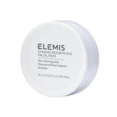 ELEMIS front packaging showing 14-count travel resurfacing pads and benefits