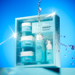 e.l.f. SKIN booster drops texture close-up illustrating fast-absorbing hydration
