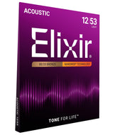 Elixir front packaging showing 80/20 NANOWEB 12-53 and bright tone benefits